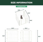 FXW Homeplus Indoor Dog Playpen, 24" H, 4 Panels, for Puppies & Small Dogs | Stress-free play, Heavy-duty, Semi-open design, Easy setup, Threshold-free gate, Expandable, Patented