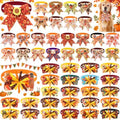 Huhumy 50 Pcs Fall Dog Bow Tie Bulk Thanksgiving Pet Collar for Dog Cat by Huhumy