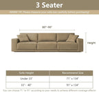 MYSKY HOME Boho Couch Cover Deep Chocolate Sofa Covers with Tassel Farmhouse Sofa Slipcover Simple Couch Protector for Dogs Chenille Sectional Couch Covers L Shaped Couch Cushion Covers, 71"x 134"