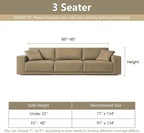 MYSKY HOME Boho Couch Cover White Sofa Covers with Tassel Farmhouse Sofa Slipcover Simple Couch Protector for Dogs Chenille Sectional Couch Covers L Shaped Couch Cushion Covers, 91"x 134"