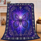 Purple Butterfly Blanket, Fantasy Throw Gift for Girl Women 80"X60" by Unknown