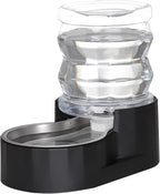 RIZZARI 4L Gravity Cat Water Dispenser:Spill Resistant for Apartments | No Filter Required/Leak-Resistant Design/Easy to Refill,Easy to Clean/Stable Anti-Tip Base/Food-Grade Materials
