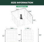 FXW Rollick Dog Playpen, Indoor, Yard & RV Camping, 32" H, 16 Panels | Easy setup, Heavy-duty, DIY layouts, for Small & Medium Dogs, Patented