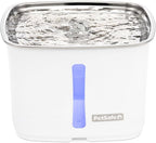 PetSafe Viva Pet Water Fountain, 64 oz, for Cats and Small Dogs | 64 Oz Capacity, Rust-Resistant Stainless-Steel Bowl, Whisper-Quiet Pump, Dishwasher Safe, Filters Included
