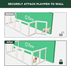 FXW Fence-to-Wall Anchors for AuraSpace Acrylic Indoor Dog Playpen | Fits AuraSpace 30"H, Connect Panels to the Wall, Expand Your Dog’s Play Area, Playpen Not Included