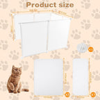 FHTONGE Large Cat Litter Box Enclosure Splash Guard to Protect Wall Floor | Cat Litter Pan Spill Proof Barrier, Universal Kitten Toilet Box Cover Hideaway Divider, Pee Shield Privacy Screen Surround