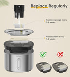 5 Pack Filters Replacement Filter for FS11 Plus, 6 Layer Filter | Suitable for FS11plus, Replace every 1-2 weeks, Fresher Water; 5 Filters + 5 Sponges + 5 Pump Filters