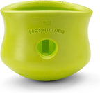 West Paw Zogoflex Toppl Interactive Treat Dispensing Puzzle Dog Toy for Mental Stimulation & Enrichment-Holds Kibble & Treats-Lickable, Freezable & Dishwasher Safe-Made in USA-Small-Granny Smith Green
