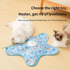 Rechargeable Automatic Cat Toy, 3-Mode Touch-Activated Interactive Toy with Random Motion, Concealed Feather & Squeaky Sound for Indoor Cats & Kittens (Yellow) - Image 5