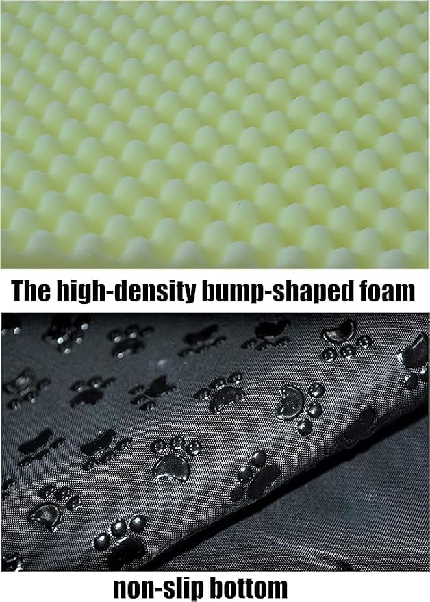 Cat Bed or Dog Bed,2 Ways to Use,Indoor Pet House with Fluffy Mat,Removable and Washable Cover,Splash-Proof House and Non-Slip Bottom,for Cats and Small Dogs(S Light Green & Gray)