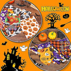 60 Pcs Halloween Dog Bandanas Bulk Adjustable Puppy Bandanas Dog Scarves Pet Grooming Bandanas Washable Holiday Dog Bandanas for Small Medium Large Dog Cat Pet Grooming Accessories Costume - Image 6