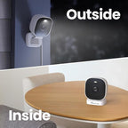 VIMTAG 2.5K Cameras for Home Security Outdoor/Indoor, Color Night Vision Security Camera for Baby/Pet/Dog/Nanny, Light/Siren, Motion Detection, 2-Way Audio, Work with Alexa, Cloud/Card Storage, 2Pcs