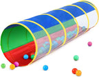 Hoohtoot Kids Crawl Through Play Tunnel, Pop Up Baby Play Tunnel for Toddlers, Game Toy Play Tent for Girl or Dog Cat Pet Tunnel