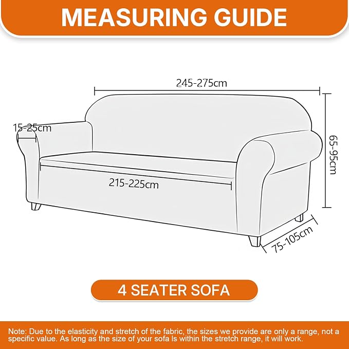 XINEAGE Stretch 4 Seater Slipcover, Non-Slip Pet Couch Cover,Light Green | Washable Furniture Protector, Elastic Bottom, Dogs & Cats Friendly, Scratch-resistant, Fast Setup, High Elasticity