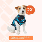 Suitical Recovery Suit Dog, Large, Blue Camouflage