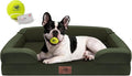 Orthopedic Dog Bed for Medium Large Size Dogs, Memory Foam Pet Couch Sofa with Washable Removable Bolster Cover, 30 x 20