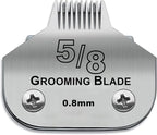 Detachable Stainless Steel Dog Blades for Andis & Oster A5 Grooming | Compatible with Oster A5,Wahl KM10 Series Clippers,Size-5/8 Cut Length 1/32-inch(0.8mm)