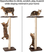 PetFusion Ultimate Cat Window Climbing Perch 45” Tall (Tree Sisal Scratching Posts, Modern Design Simply Suctions to Window. (EASY TO ASSEMBLE)