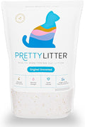 PrettyLitter Health Monitoring Cat Litter, Unscented, 6 lb. Bag | Up to 1 Month Supply, Non-Clumping, Advanced Odor Control, Automatic Litter Box Compatible, Color Changing Silica Crystals