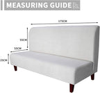 Easy-Going 100% Waterproof Futon Cover, Stretch Futon Slipcover Medium | Dual Waterproof Armless Futon Couch Cover, Leakproof Sofa Bed Furniture Protector for Kids Pets Dog Cat, Christmas Red
