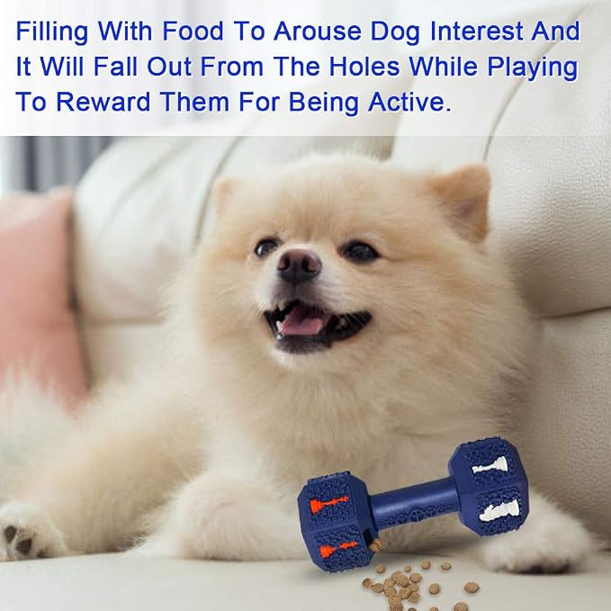 Dog Chew Toys for Aggressive Chewers,Food Grade Non-Toxic Dental Pet Toy,Tough Durable Indestructible Dog Toys for Small Dogs.Blue（8IB-15IB）