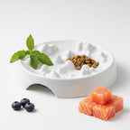 CatGuru Whisker-Friendly Slow Feeder Cat Bowl for Healthy Digestion | Perfect for kittens, adult, and senior cats. Encourages calm, healthy eating habits at every age.
