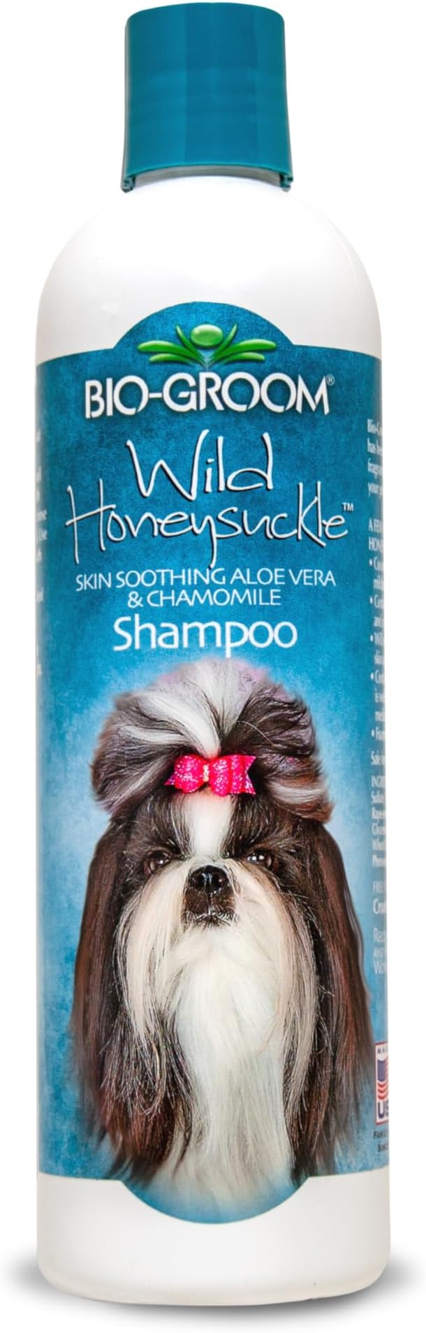 Bio-Groom Wild Honeysuckle Dog Shampoo, Natural Scent, 12 fl oz, 1-Pack | Pet Shampoo, Aloe Vera, Chamomile, Cat & Dog Bathing Supplies, Puppy Wash, Cruelty-Free, Made in USA, Quick Rinse