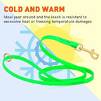 Viper Biothane K9 Working Dog Leash Waterproof Lead for Tracking Training Schutzhund Odor-Proof Long Line with Solid Brass Snap for Puppy Medium and Large Dogs 6ft, Tropical Green