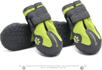 TRUE LOVE Dog Shoes Waterproof Anti-Slip Rain Boots with Reflective TLS3961(Neon Yellow, 1#)