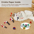 Potaroma 4Pcs Cat Toys, Horror Halloween Knife-Shaped Kitten Catnip Crinkly Sound Toys, Indoor Exercise for All Cat Breeds 6.5 Inches - Image 4