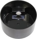 Tightpac Pawvac 1 to 6 Ounces Container, Airtight Pet Food and Treats Storage Jar - Patented Vacuum Seal Container for Pet Food, Treats and other Dry Goods - Black with Cats