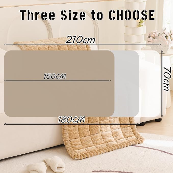 Mitid Sofa Cover Fuzzy Couch Cover for Pet, Couch Covers for Dogs Pets Mat | Washable Non-Slip Sofa Slipcover Cushion Protector Pets Friendly Mat, Dog Couch Cover, Square Couch Covers for Dogs Non Skid
