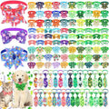 Talltalk 120 Pcs Easter Spring Dog Bow Tie Collar Set Adjustable Pet Grooming Holiday Accessories Decoration for Dog Cat by Talltalk