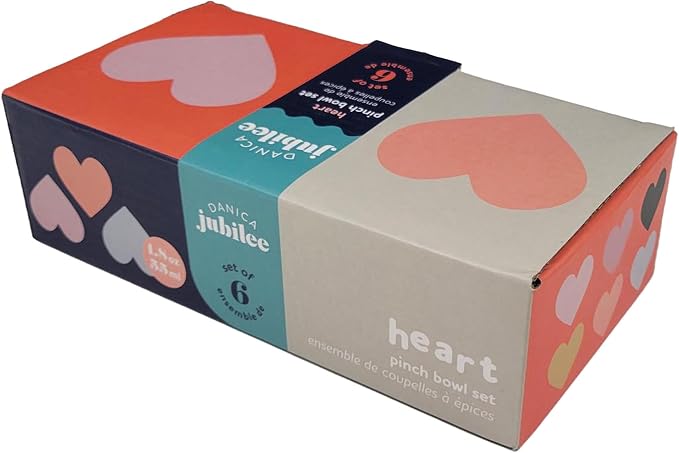 Jubilee Stoneware Pinch Bowls, Heart