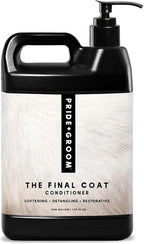 Pride and Groom The Final Coat | Grooming Conditioner that Extends The Life of a Groom | Tearless All Natural Ingredients that Untangle, Nourish, and Add Shine for All Dogs – 128oz