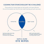 TrueBlue Cucumber & Chamomile Safe and Sure Dog Eye Wipes – Pre-Moistened Textured Pads for Tear Stain Eye Cleaning – Cleansing Eye Wipe for Dogs, Puppies – Non-Toxic, All-Natural – 50 Count