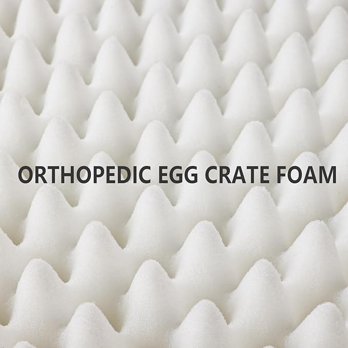 Patas Lague Orthopedic Large Dog Bed Pet Sofa Beds 48''X30''Navy Blue | L Bolster Egg-Crate Foam Dog Couch For Large Sized Dogs, Waterproof Removable Washable Cover, Pet Mat with Nonskid Bottom