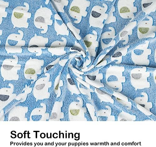 Dono 1 Pack 3 Dog Blankets, Soft Fluffy Fleece Pet Blanket Warm Sleep Mat Paw Print Design Puppy Kitten Throw Blankets Doggy Blanket for Dogs - Image 5