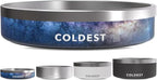 Coldest Dog Bowl - Anti Rust Metal, Non Slip, 3 Layers Insulated Stainless Steel Dog Bowls - Spill Proof & Heavy Duty - Water Bowl for Dogs, Cats & Pets, Dish Washer Safe (21 oz, Into The Beyond)