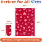 Best Pet Supplies Poop Bags for Dogs - Red, 240 Count | Scented, Leak-proof, Easy-Tear perforations, 15 Thick Bags per roll, Outdoor Walking & Travel, Fits Standard Holders