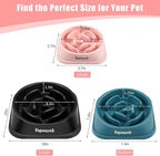 Slow Feeder Dog Bowls for Large Dogs | Non-Slip Base, Anti-Choking Design, Reduces Bloating & Overeating, Easy to Clean, 4 Cups
