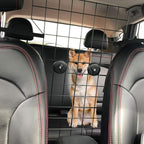KOOLTAIL Dog Car Barrier - Front Seat Pet Vehicle Barriers Adjustable Steel,Safety Guaranteed Dogs and Passengers for Cars＆SUV's, for Small and Medium Dogs