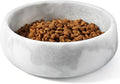 Karibiber Marble Dog Bowl, 5lbs Non-Slip Cat and Dog Food Bowl Dish, Non-Tipping Weighted Puppy Pet Dish, Grey Stone Durable Food and Water Bowls, Easy to Clean, Holds 4 Cups
