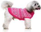 HOMIMP Dog Sweater Argyle - Warm Winter Clothes, Soft Coat for Small Medium and Large Dogs, Ugly Pet Clothing for Boy Girl Puppy