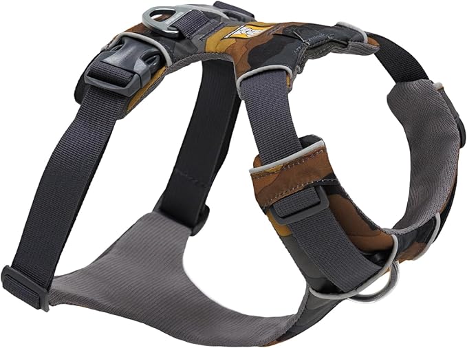 Ruffwear, Front Range Dog Harness, Reflective Soft Padded Everyday Harness with Dual Leash Clips, Adjustable and Lightweight Fit for Training or Walking for All Dogs, Moonlight Mountains, Small