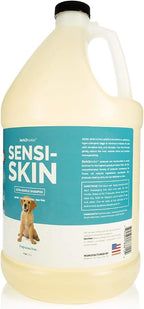 Bark2Basics Sensi-Skin Hypoallergenic Dog Shampoo, 1 Gallon, All Natural Ingredients, Sensitive Skin Pet Shampoo, Gentle, No Fragrance, Non-Irritating, For Dogs with Allergies and Dry, Itchy Skin | 16:1 Concentrate Makes 16 Gallons; Fragrance Free, Tea...