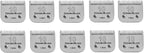 10#Dog Grooming Ceramic Blade sets,Compatible with Andis/Oster A5/Wahl 10KM | Size 10 Cut Length 1/16"(1.5mm)，10 Pack