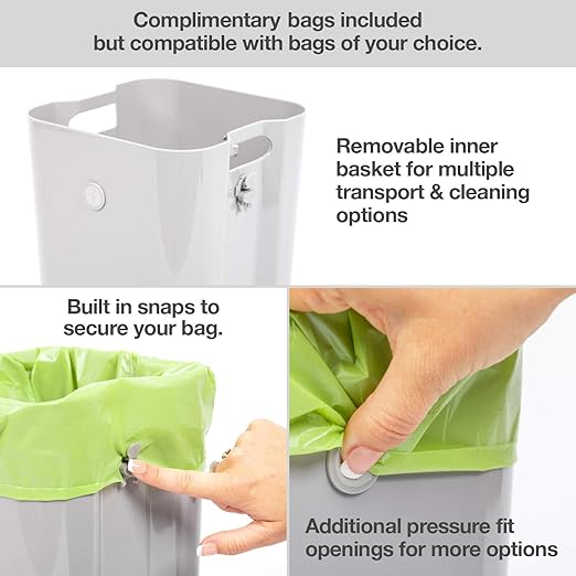 PetFusion Replacement Waste Bags, Litter and Outdoor Disposal, Leakproof | Holds over ten pounds without tearing, fits indoor and yard use, works well for cats and dogs alike every day, vet approved