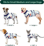 Kuoser Recovery Suit for Dogs Cats, Soft Dog Surgery Suit Female Male Spay | Professional Dog Onesie for Surgery, Substitute E-Collar & Cone, Prevent Licking Dog surgical suit Pet Neuter Suit
