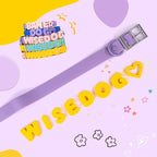 Wisedog Dog Charms for Collar, Yellow, 19MM | 30 Pcs, Silicone Letter Charms, Waterproof Alphabet Pet ID, For Dog Cat Collars, DIY Personalized Name Pendant